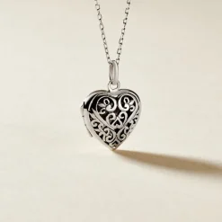 Pendentif Ellya Argent Blanc