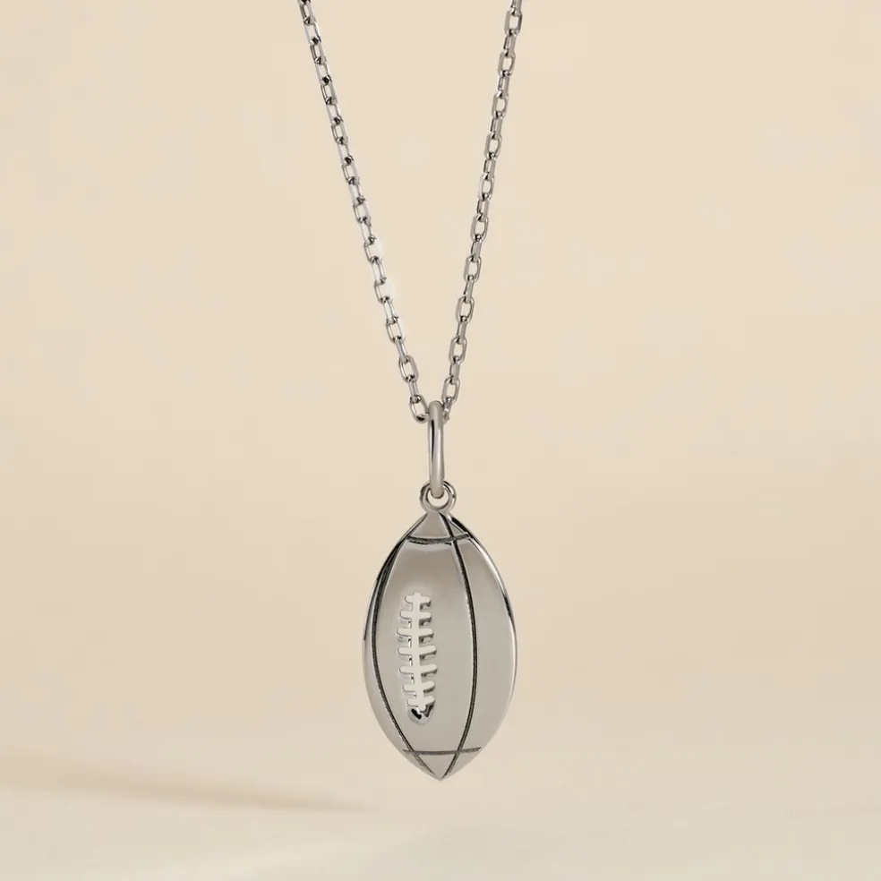 Pendentif Elrick Argent Blanc