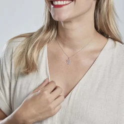 Pendentif Estrellita Ange Or Blanc