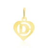 Pendentif Eudocie Coeur Lettre Or Jaune