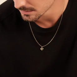 Pendentif Eudocie Coeur Lettre Or Jaune