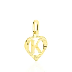 Pendentif Eudocie Coeur Lettre Or Jaune