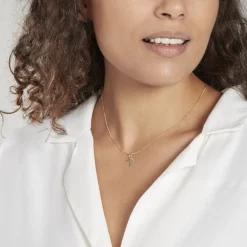 Pendentif Eudocie Coeur Lettre Or Jaune