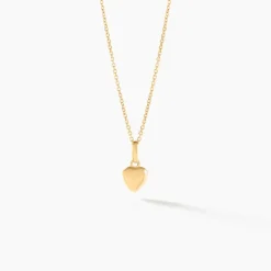 Pendentif Eudocie Coeur Lisse Or Jaune