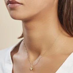 Pendentif Eudocie Coeur Lisse Or Jaune