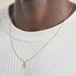 Pendentif Eudocie Coeur Lettre Or Jaune