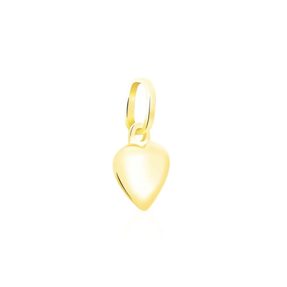Pendentif Eudocie Coeur Mat Et Brillant Or Jaune