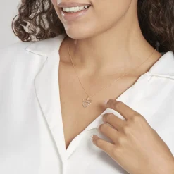 Pendentif Eudocie Double Coeurs Or Bicolore