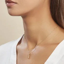 Pendentif Fatilia Clef Coeur Or Jaune