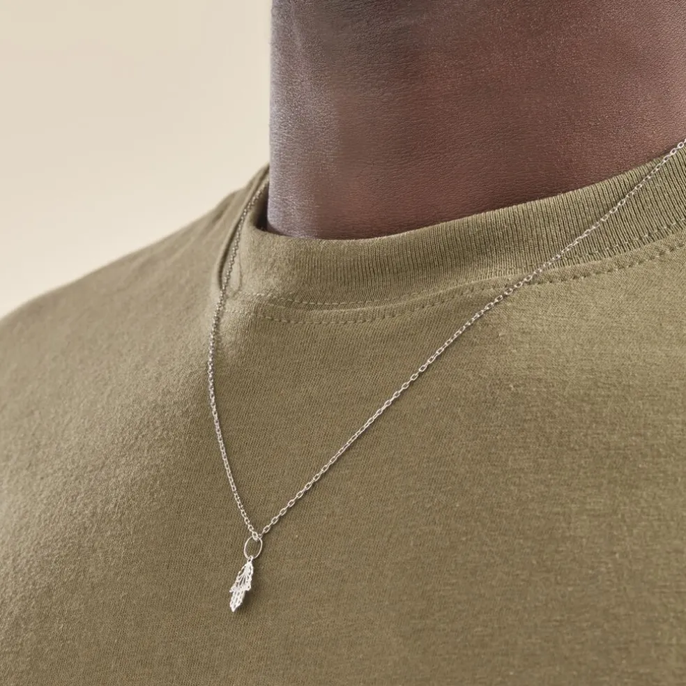 Pendentif Fatima Or Blanc