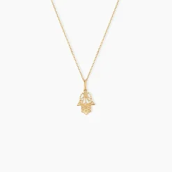 Pendentif Fatima Or Jaune