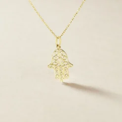 Pendentif Fatima Or Jaune