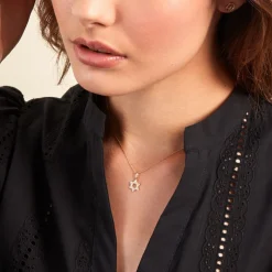 Pendentif Faye Or Jaune Oxyde De Zirconium