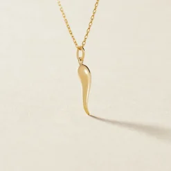 Pendentif Felicette Corne Abondance Or Jaune