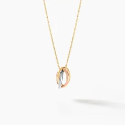 Pendentif Ferdinanda Entrelace Or Tricolore