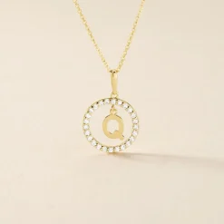 Pendentif Gabe Or Jaune Oxyde De Zirconium