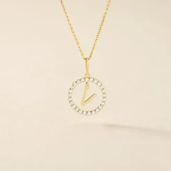 Pendentif Gabe Or Jaune Oxyde De Zirconium