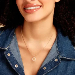 Pendentif Gabe Or Jaune Oxyde De Zirconium