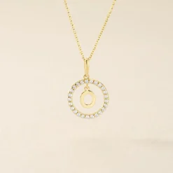 Pendentif Gabe Or Jaune Oxyde De Zirconium