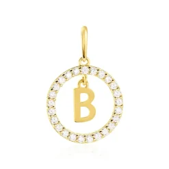 Pendentif Gabe Or Jaune Oxyde De Zirconium