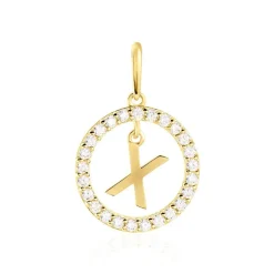 Pendentif Gabe Or Jaune Oxyde De Zirconium