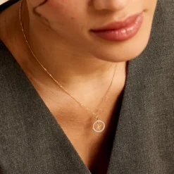 Pendentif Gabe Or Jaune Oxyde De Zirconium