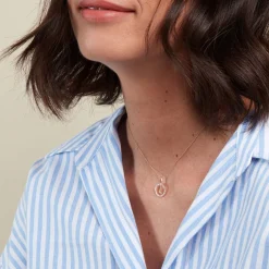 Pendentif Gabe Or Jaune Oxyde De Zirconium