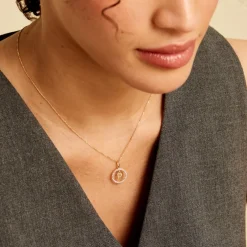 Pendentif Gabe Or Jaune Oxyde De Zirconium