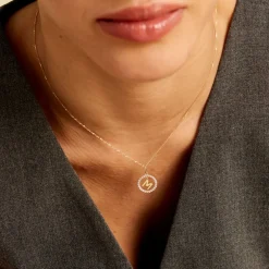 Pendentif Gabe Or Jaune Oxyde De Zirconium