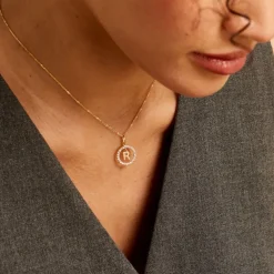 Pendentif Gabe Or Jaune Oxyde De Zirconium