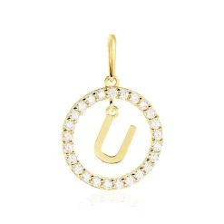 Pendentif Gabe Or Jaune Oxyde De Zirconium