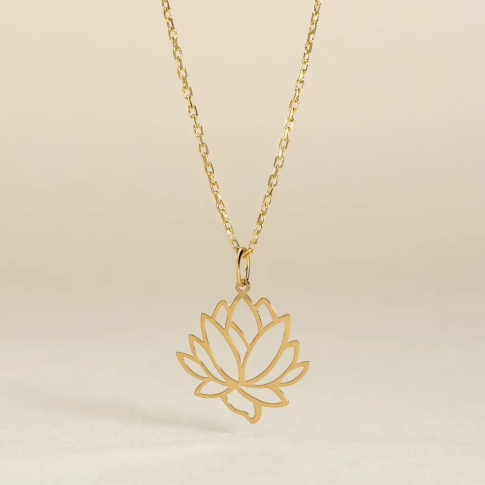 Pendentif Hadaya Lotus Or Jaune