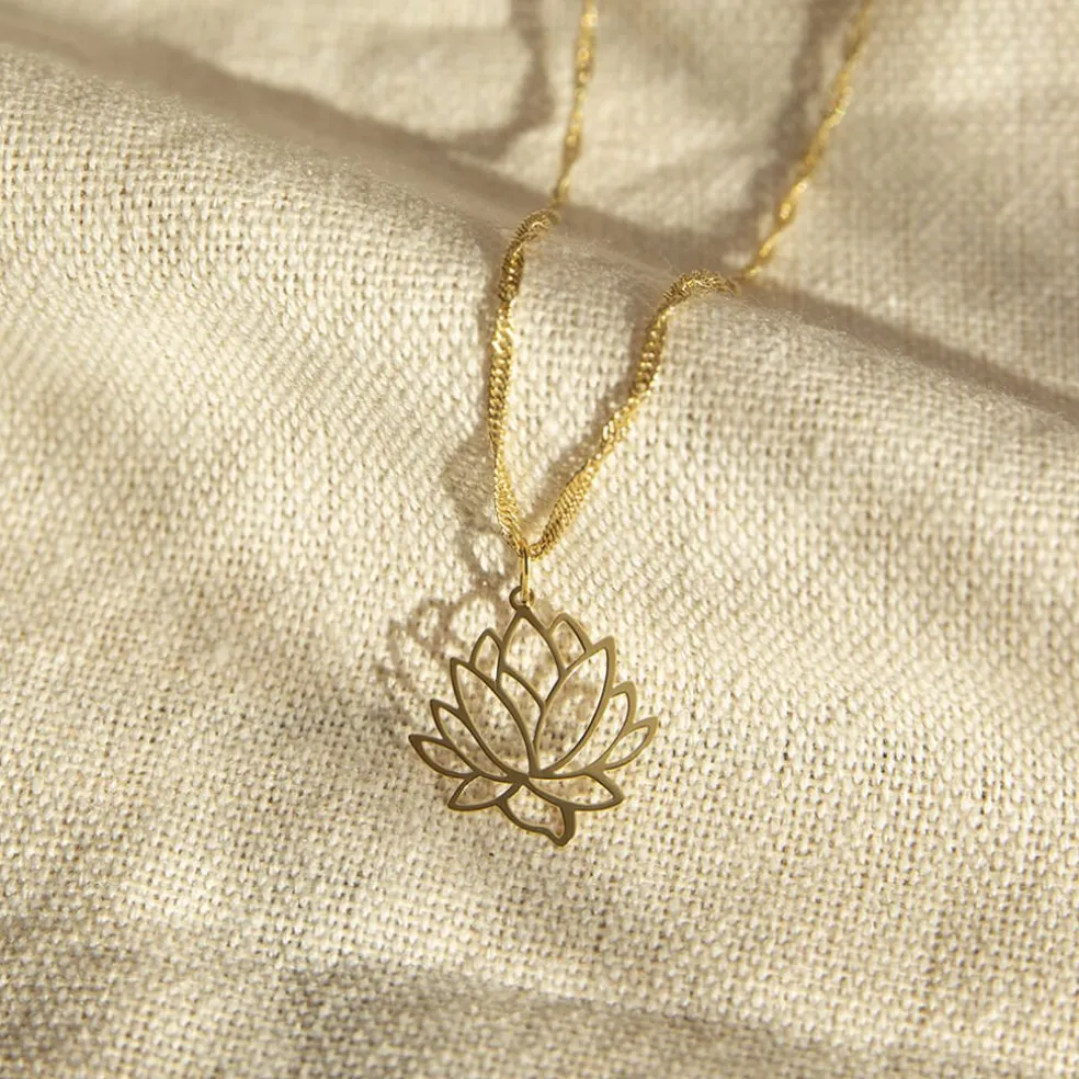 Pendentif Hadaya Lotus Or Jaune