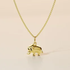 Pendentif Haiza Elephant Or Jaune