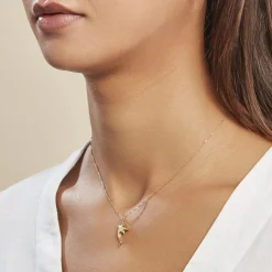 Pendentif Haizia Dauphin Or Jaune