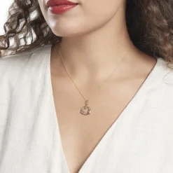 Pendentif Haizia Trio Dauphins Or Tricolore