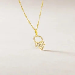 Pendentif Hectorienne Fatim Or Jaune