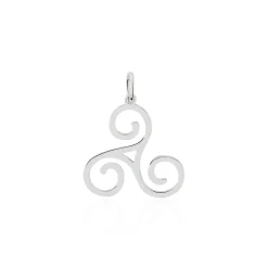 Pendentif Helge Argent Blanc