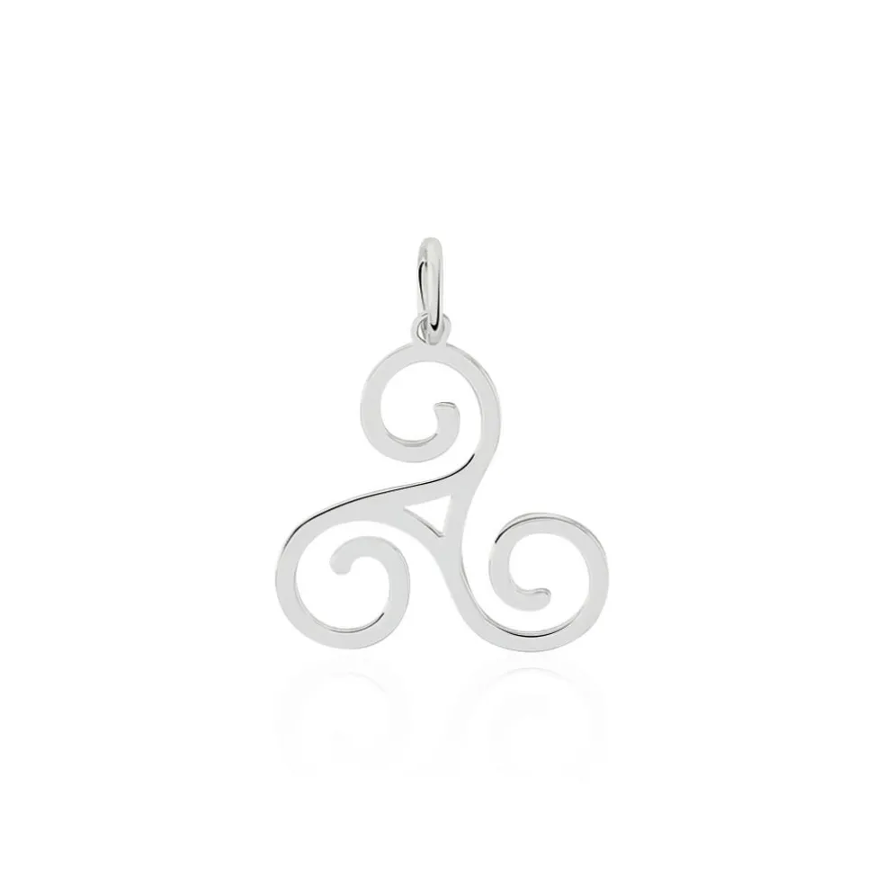 Pendentif Helge Argent Blanc