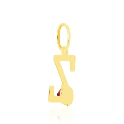 Pendentif Helidie Coccinelle Lettre Or Jaune