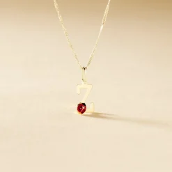 Pendentif Helidie Coccinelle Lettre Or Jaune