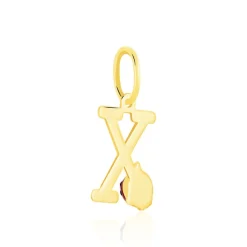 Pendentif Helidie Coccinelle Lettre Or Jaune