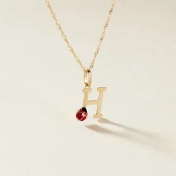 Pendentif Helidie Coccinelle Lettre Or Jaune