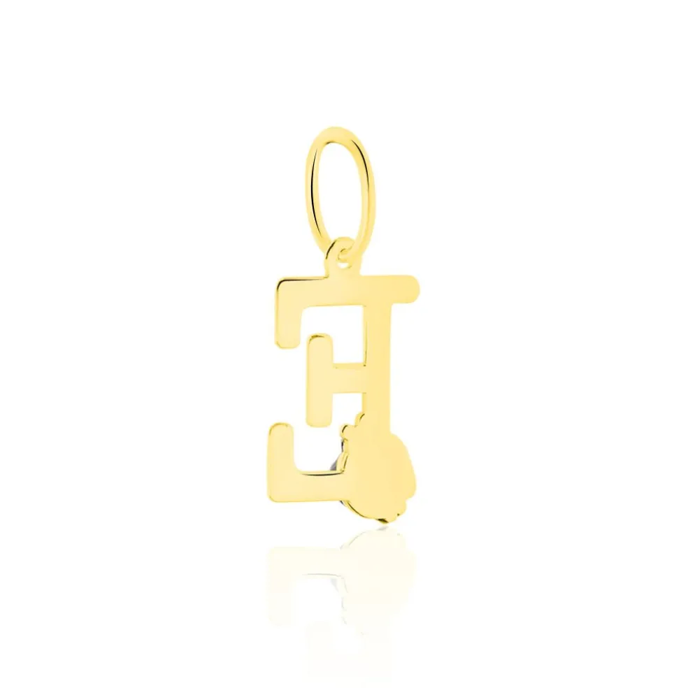 Pendentif Helidie Coccinelle Lettre Or Jaune