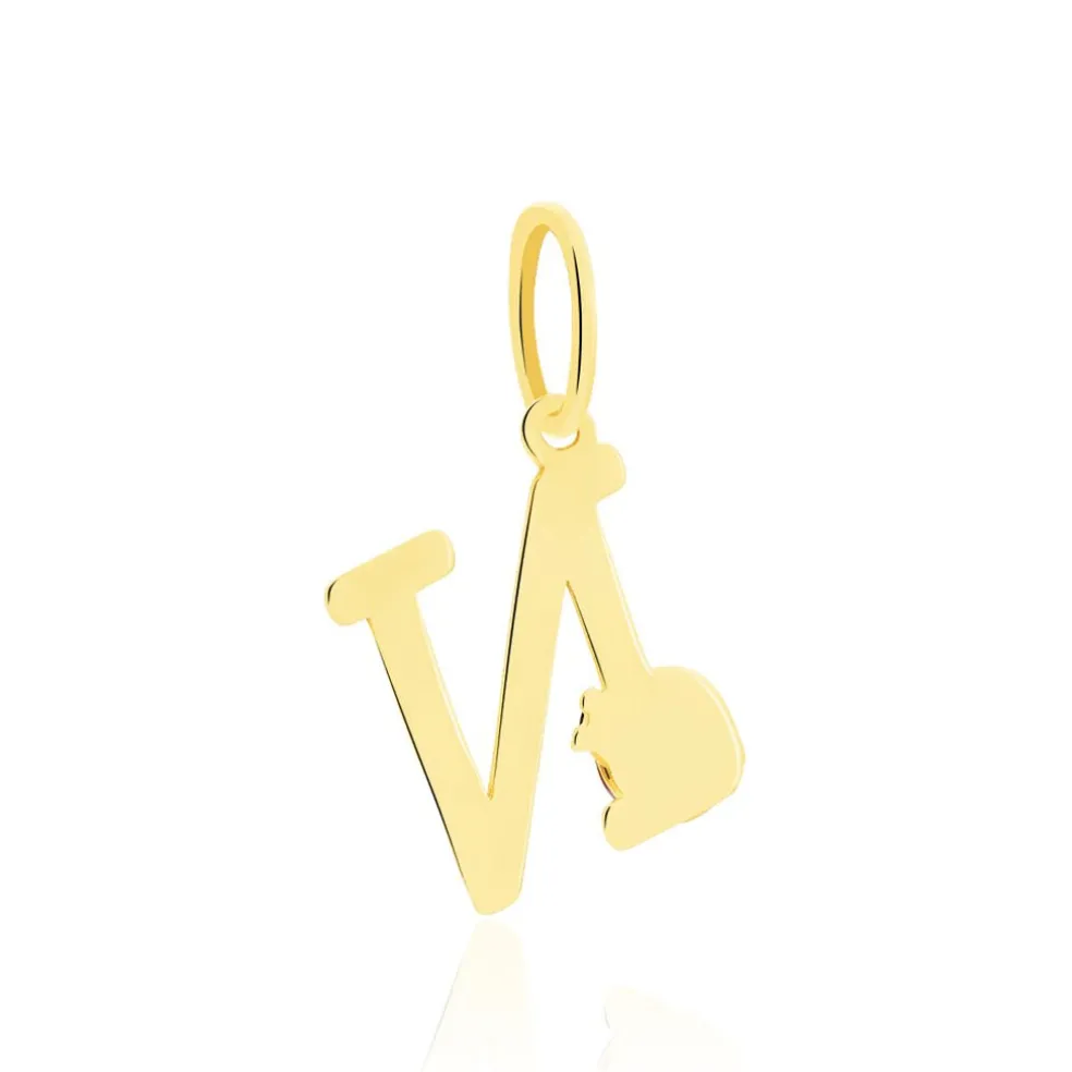 Pendentif Helidie Coccinelle Lettre Or Jaune
