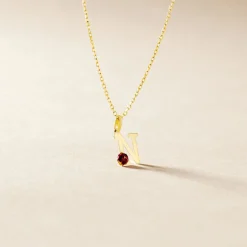 Pendentif Helidie Coccinelle Lettre Or Jaune