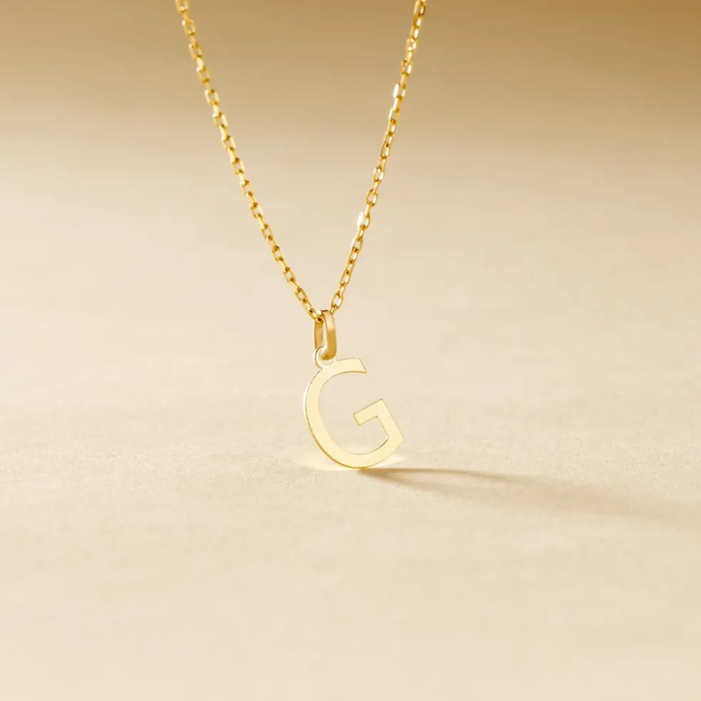 Pendentif Ionia Lettre Or Jaune