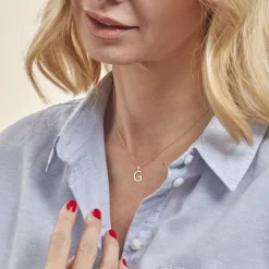 Pendentif Ionia Lettre Or Jaune