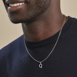 Pendentif Ionia Lettre Or Blanc