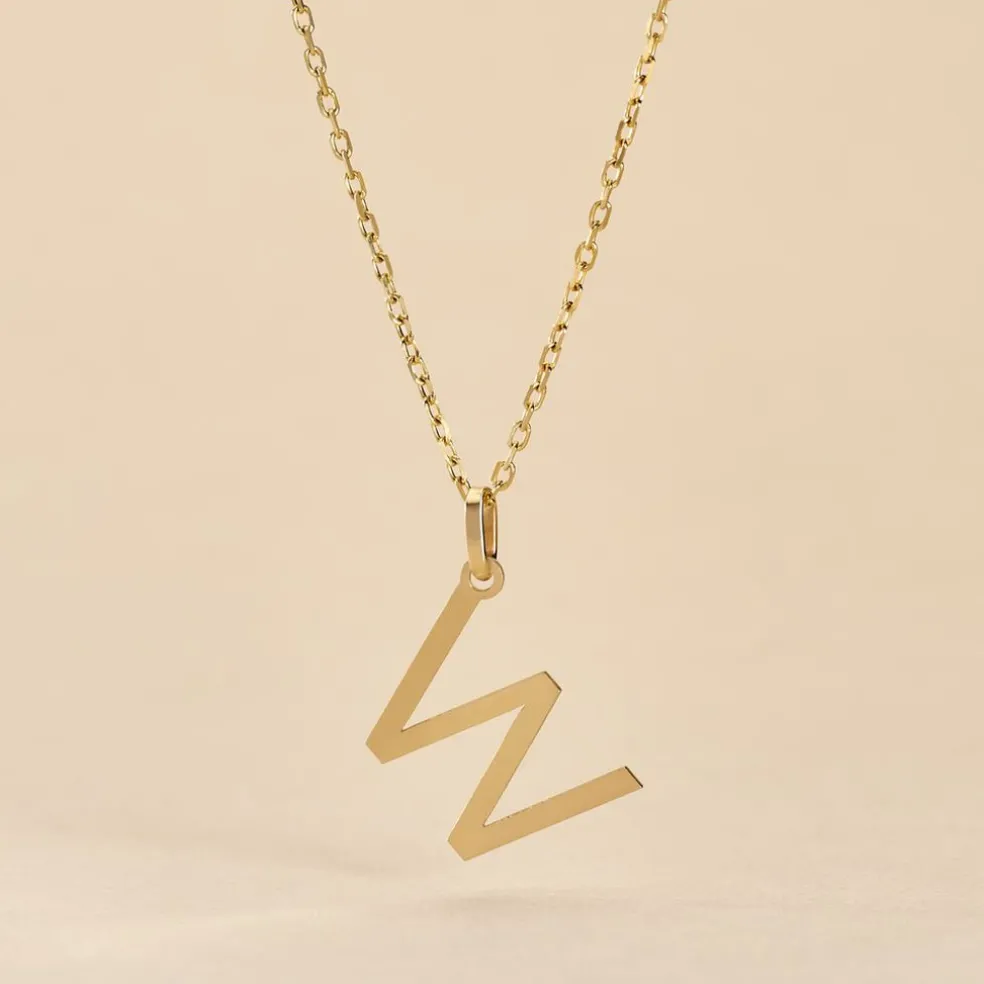 Pendentif Ionia Lettre Or Jaune